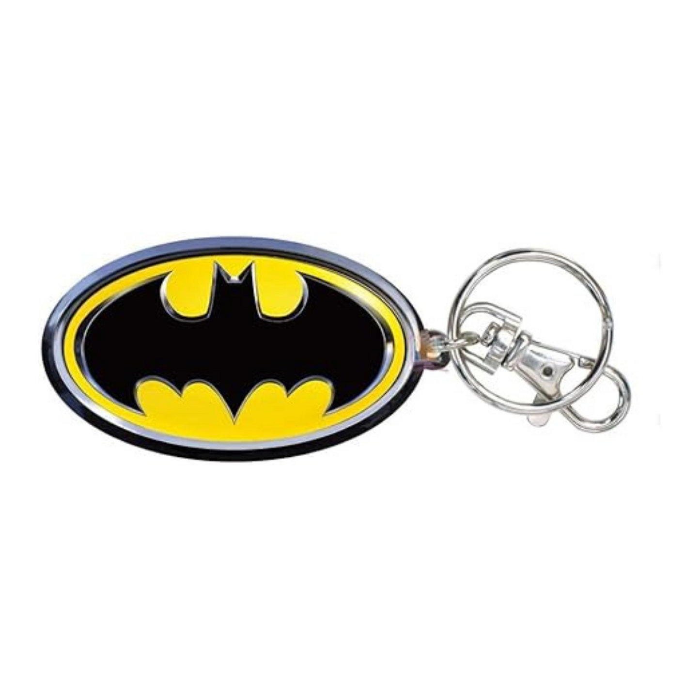 Oval-Shaped Superhero Keychain