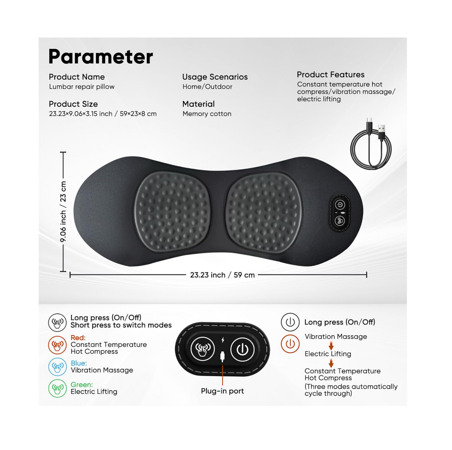 3-in-1 back massager