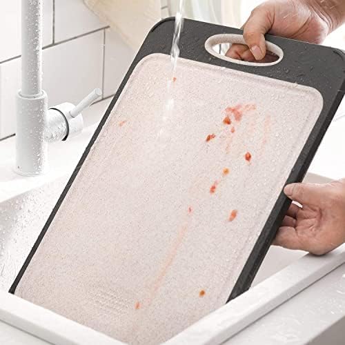Stainless Steel & Rice Husk Cutting Board