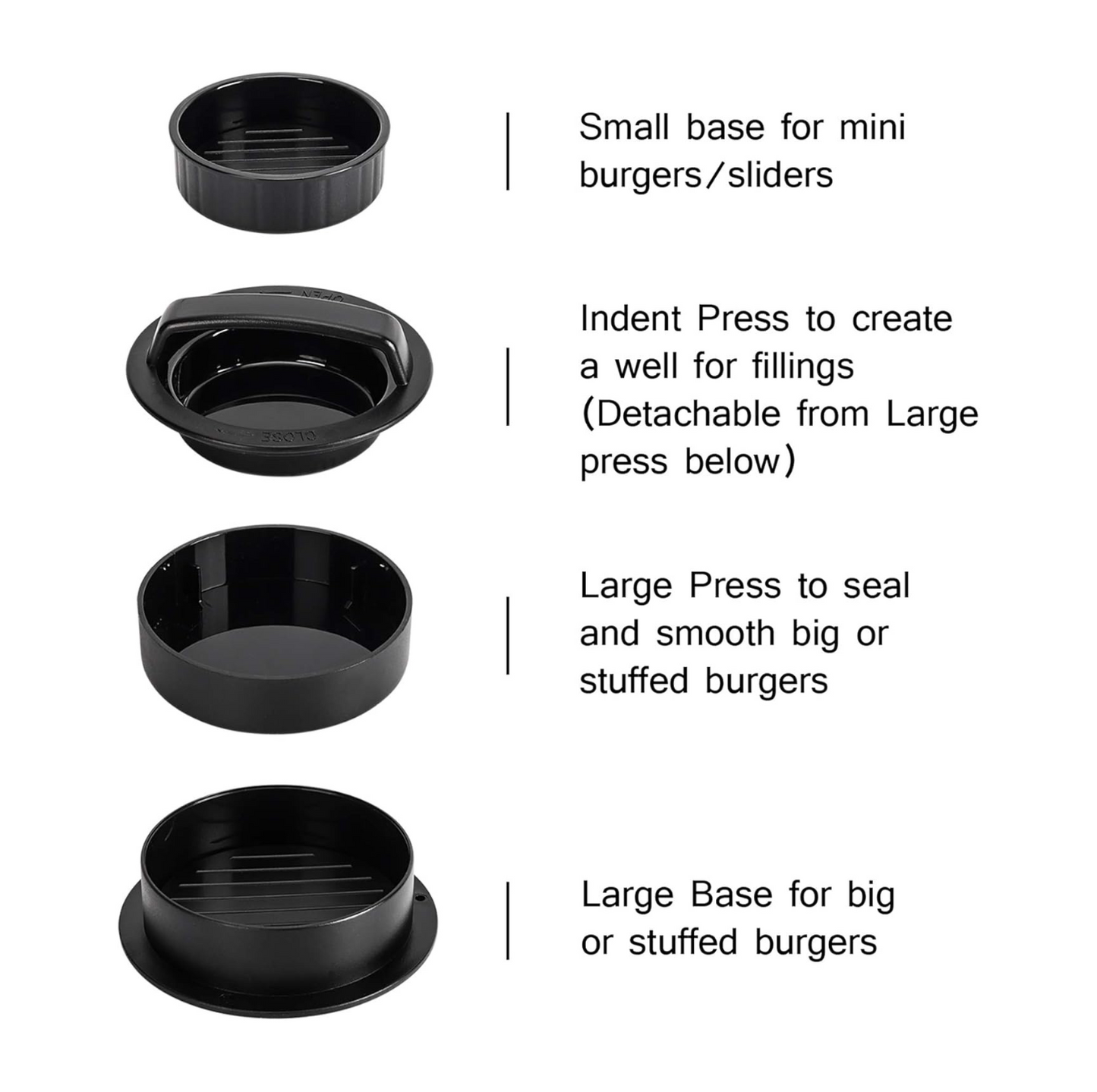 3-in-1 Hamburger Press