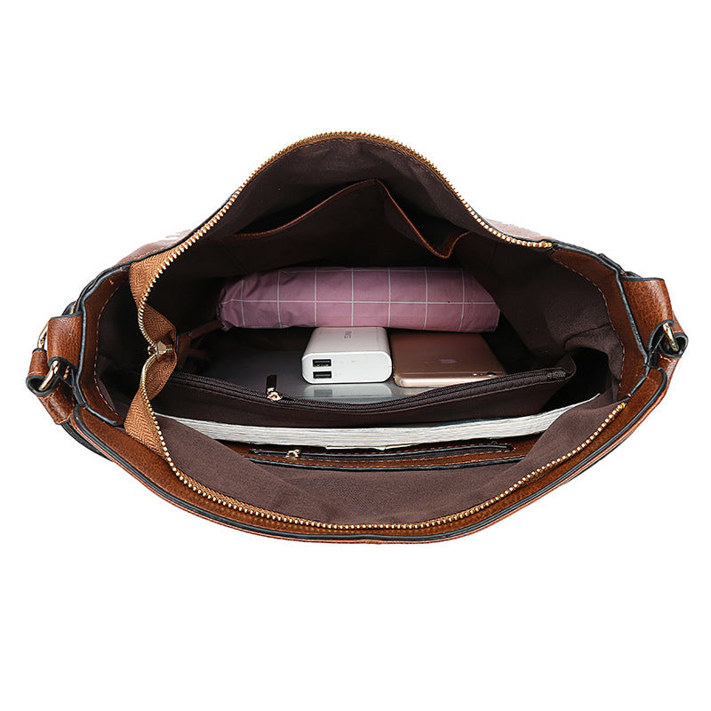 Elegant Pu Leather One-Shoulder Diagonal Handbag