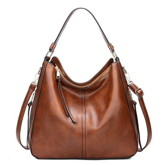 Elegant Pu Leather One-Shoulder Diagonal Handbag