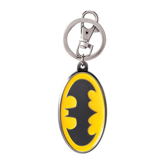 Oval-Shaped Superhero Keychain
